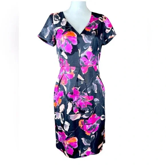 black mini dress ruffles Lucy